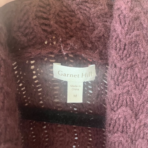 Garnet Hill Textured Cardigan, M - Picture 2 of 4